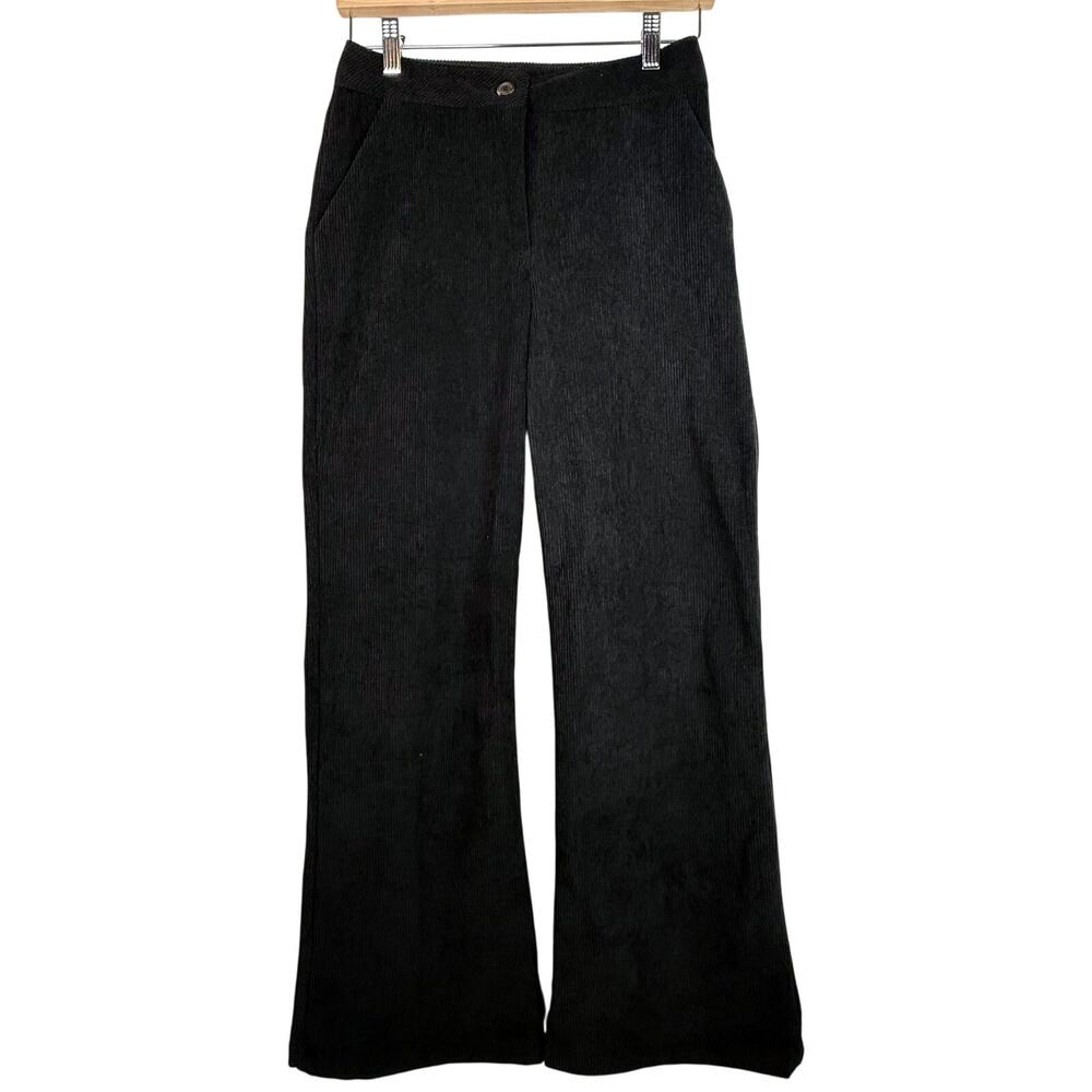 Hunter & Brown Black Corduroy Wide Leg Pants Small